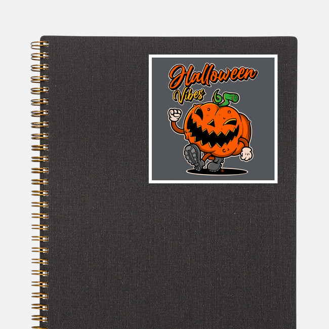 Halloween Retro Vibes-None-Glossy-Sticker-FernandoSala