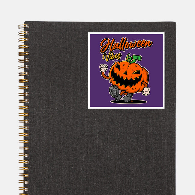 Halloween Retro Vibes-None-Glossy-Sticker-FernandoSala