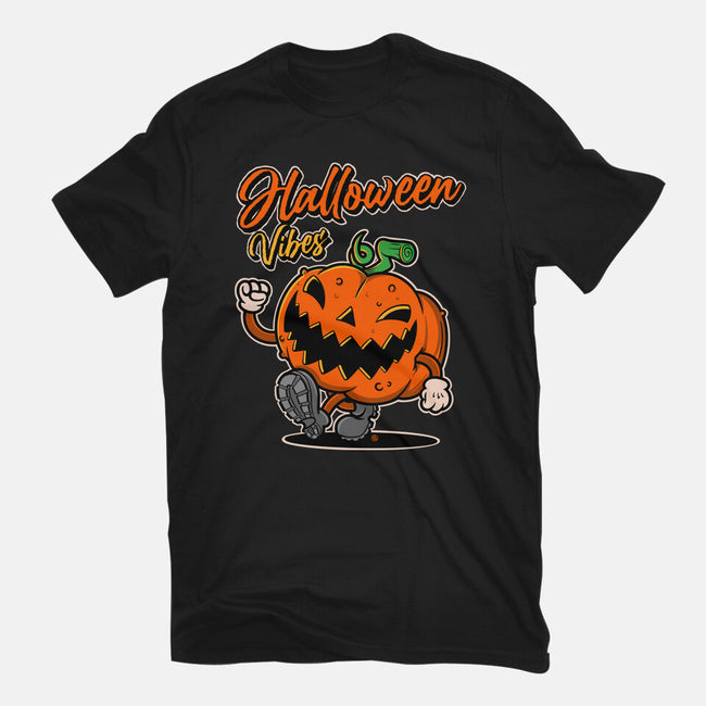 Halloween Retro Vibes-Mens-Heavyweight-Tee-FernandoSala