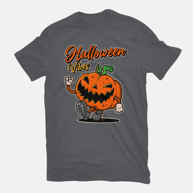 Halloween Retro Vibes-Mens-Basic-Tee-FernandoSala