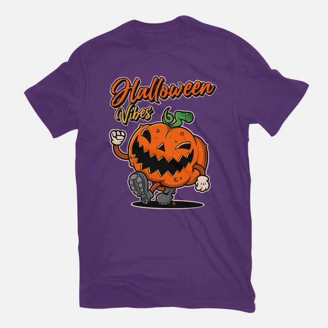 Halloween Retro Vibes-Mens-Basic-Tee-FernandoSala