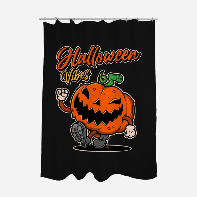 Halloween Retro Vibes-None-Polyester-Shower Curtain-FernandoSala