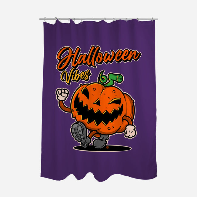 Halloween Retro Vibes-None-Polyester-Shower Curtain-FernandoSala