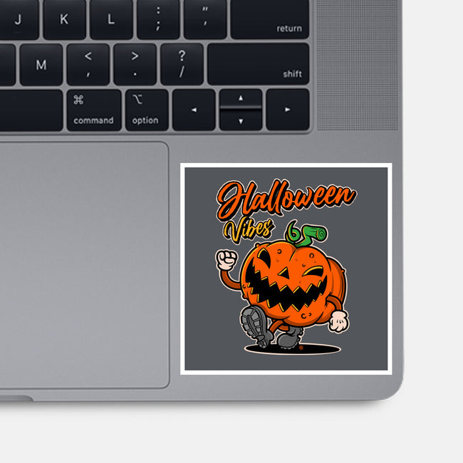 Halloween Retro Vibes-None-Glossy-Sticker-FernandoSala