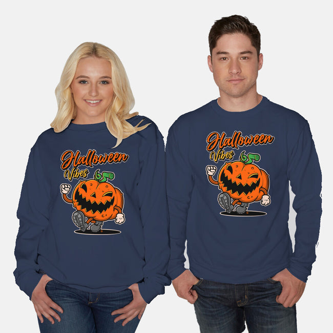 Halloween Retro Vibes-Unisex-Crew Neck-Sweatshirt-FernandoSala