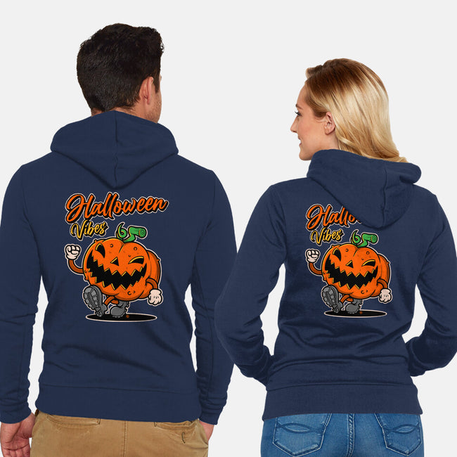 Halloween Retro Vibes-Unisex-Zip-Up-Sweatshirt-FernandoSala