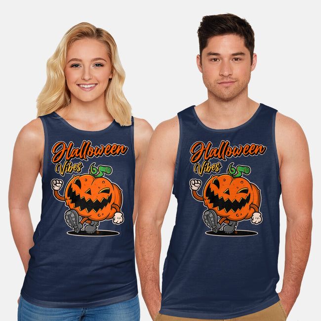 Halloween Retro Vibes-Unisex-Basic-Tank-FernandoSala