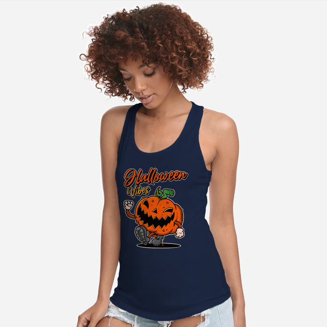 Halloween Retro Vibes-Womens-Racerback-Tank-FernandoSala