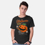 Halloween Retro Vibes-Mens-Basic-Tee-FernandoSala