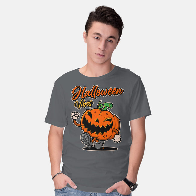 Halloween Retro Vibes-Mens-Basic-Tee-FernandoSala