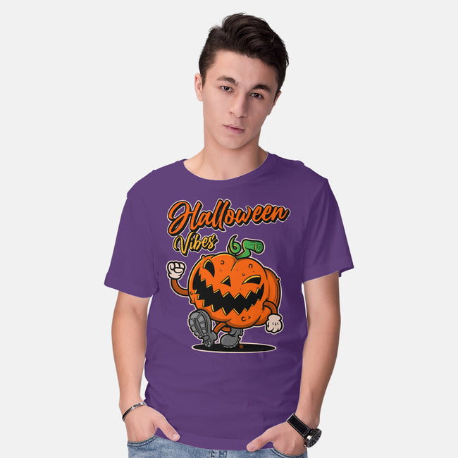 Halloween Retro Vibes-Mens-Basic-Tee-FernandoSala