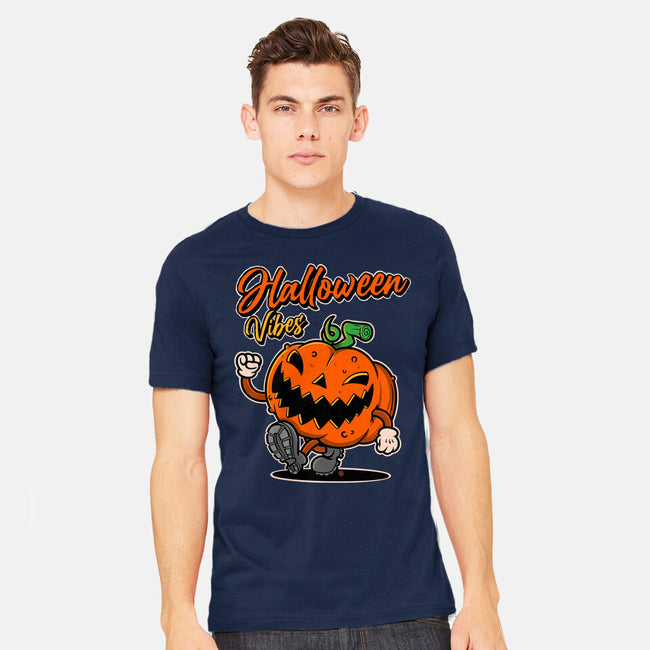 Halloween Retro Vibes-Mens-Heavyweight-Tee-FernandoSala