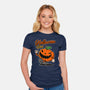 Halloween Retro Vibes-Womens-Fitted-Tee-FernandoSala