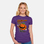 Halloween Retro Vibes-Womens-Fitted-Tee-FernandoSala