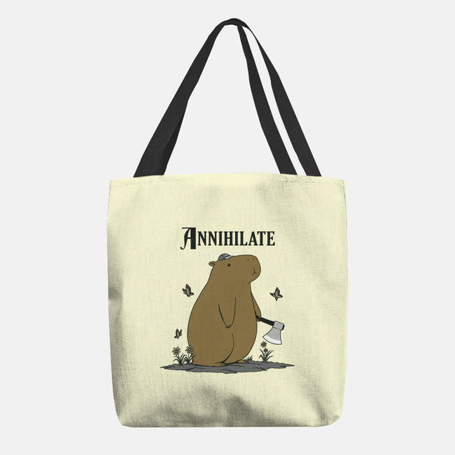Annihilate-None-Basic Tote-Bag-pigboom