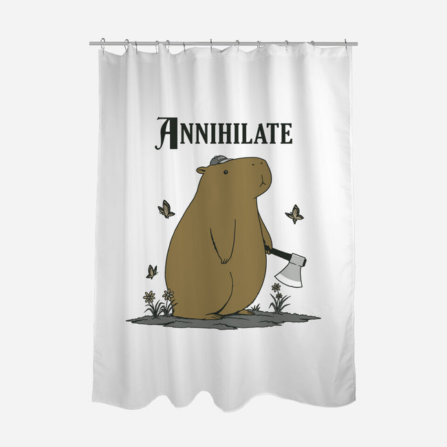 Annihilate-None-Polyester-Shower Curtain-pigboom