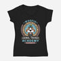 Woofio Zephyr Town Academy-Womens-V-Neck-Tee-LAGELANTEE