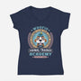 Woofio Zephyr Town Academy-Womens-V-Neck-Tee-LAGELANTEE