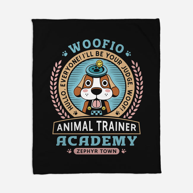 Woofio Zephyr Town Academy-None-Fleece-Blanket-LAGELANTEE