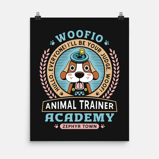 Woofio Zephyr Town Academy-None-Matte-Poster-LAGELANTEE