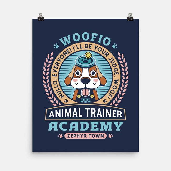 Woofio Zephyr Town Academy-None-Matte-Poster-LAGELANTEE