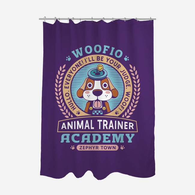 Woofio Zephyr Town Academy-None-Polyester-Shower Curtain-LAGELANTEE