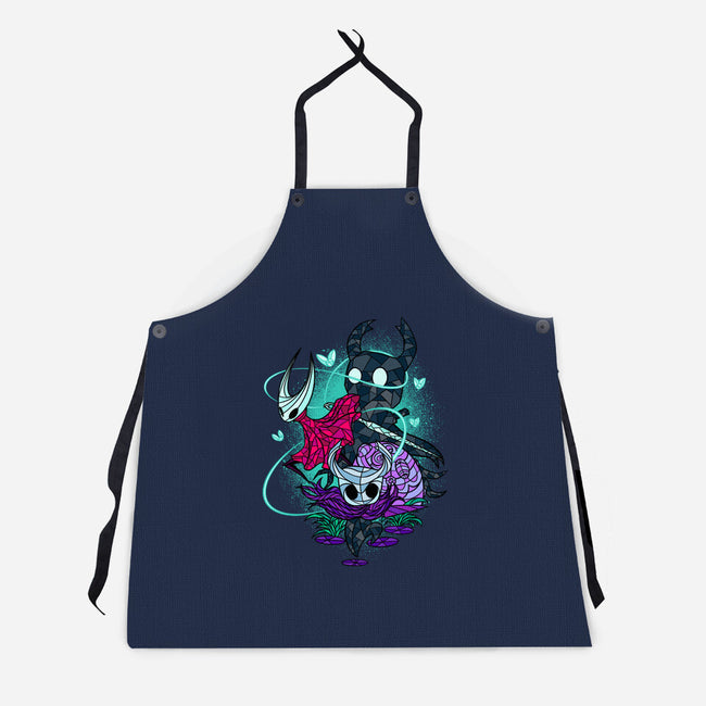 Stained Glass Bug Warriors Fantasy-Unisex-Kitchen-Apron-sachpica