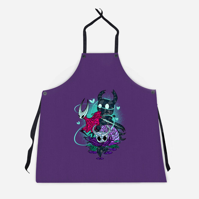 Stained Glass Bug Warriors Fantasy-Unisex-Kitchen-Apron-sachpica