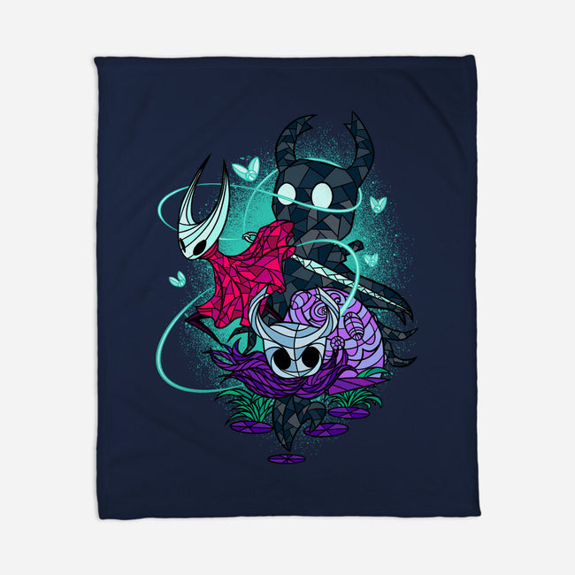 Stained Glass Bug Warriors Fantasy-None-Fleece-Blanket-sachpica