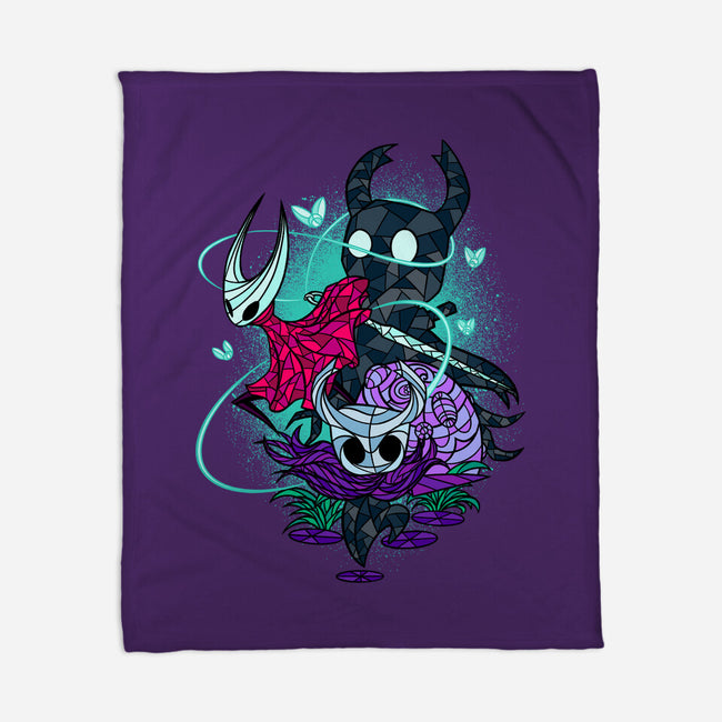 Stained Glass Bug Warriors Fantasy-None-Fleece-Blanket-sachpica