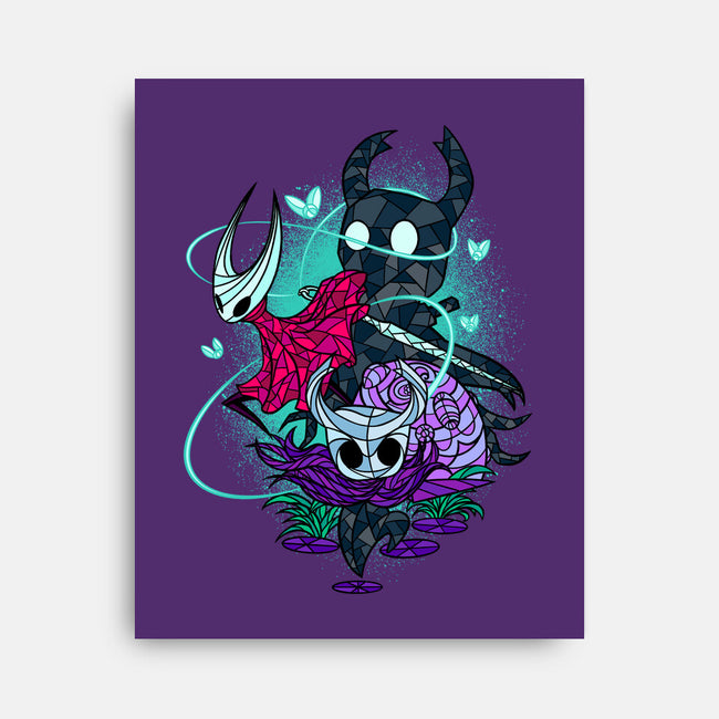 Stained Glass Bug Warriors Fantasy-None-Stretched-Canvas-sachpica