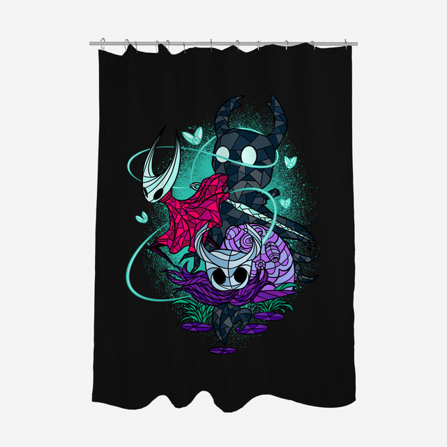 Stained Glass Bug Warriors Fantasy-None-Polyester-Shower Curtain-sachpica