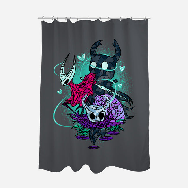 Stained Glass Bug Warriors Fantasy-None-Polyester-Shower Curtain-sachpica