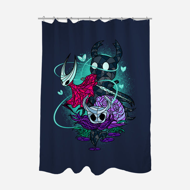 Stained Glass Bug Warriors Fantasy-None-Polyester-Shower Curtain-sachpica