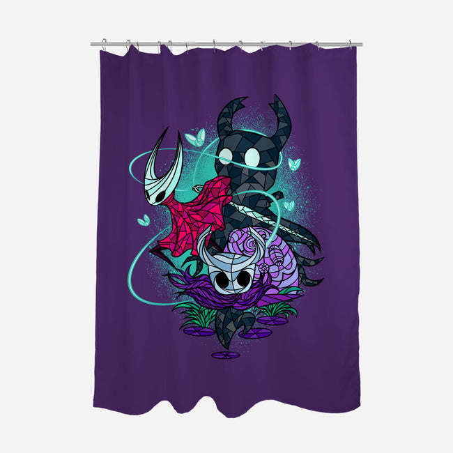 Stained Glass Bug Warriors Fantasy-None-Polyester-Shower Curtain-sachpica