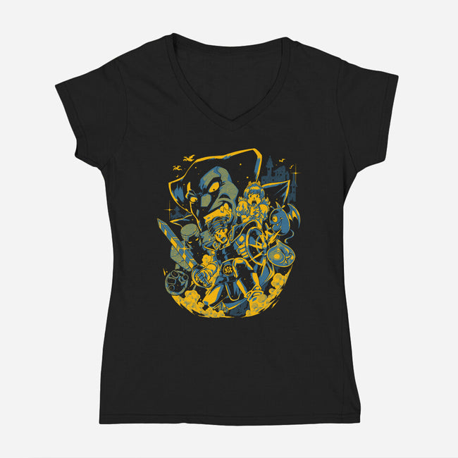 Last Breath At The End-Womens-V-Neck-Tee-Estudio Horta
