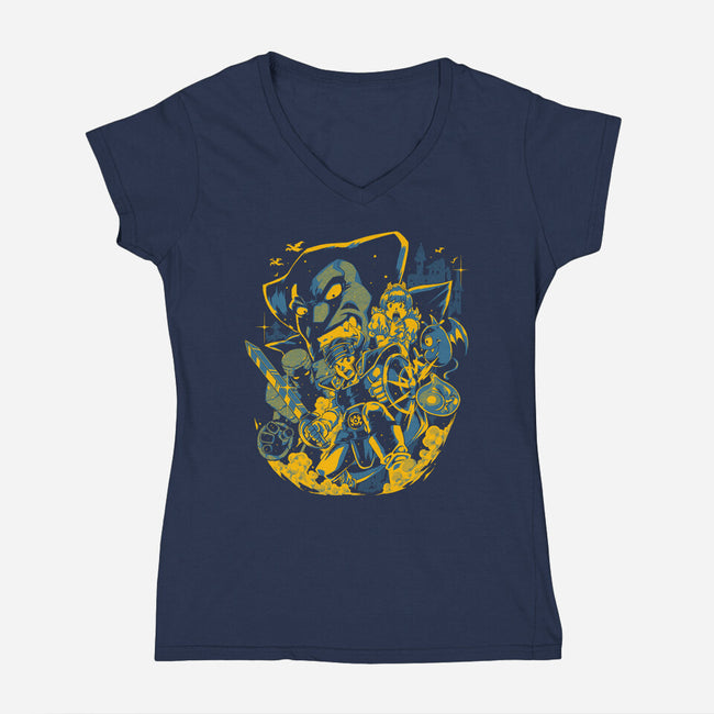 Last Breath At The End-Womens-V-Neck-Tee-Estudio Horta