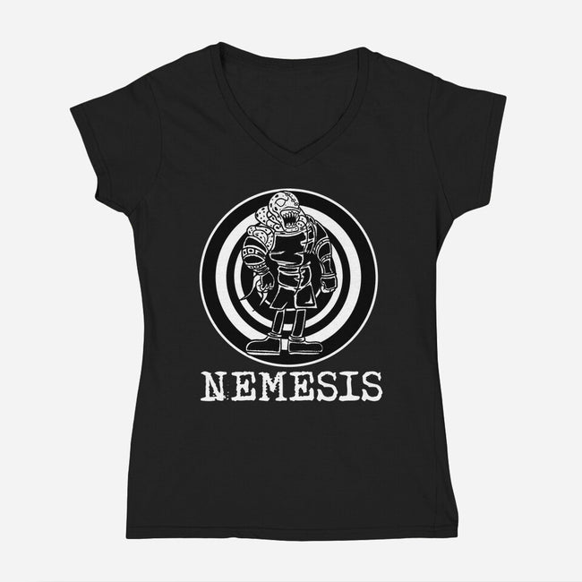 Classic Nemesis-Womens-V-Neck-Tee-nickzzarto