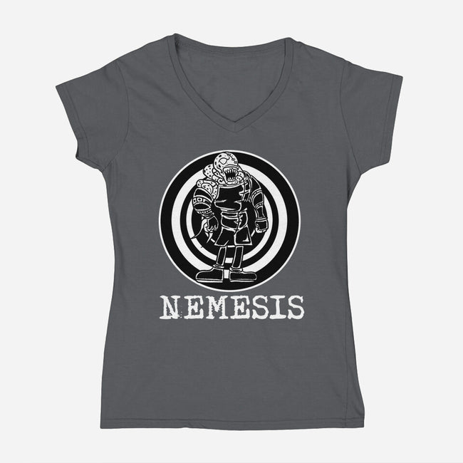 Classic Nemesis-Womens-V-Neck-Tee-nickzzarto