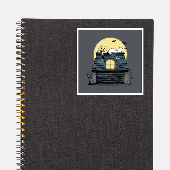 The Haunted Dog House-None-Glossy-Sticker-alfbocreative