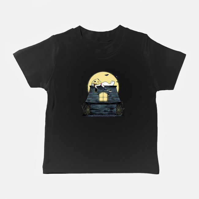 The Haunted Dog House-Baby-Basic-Tee-alfbocreative