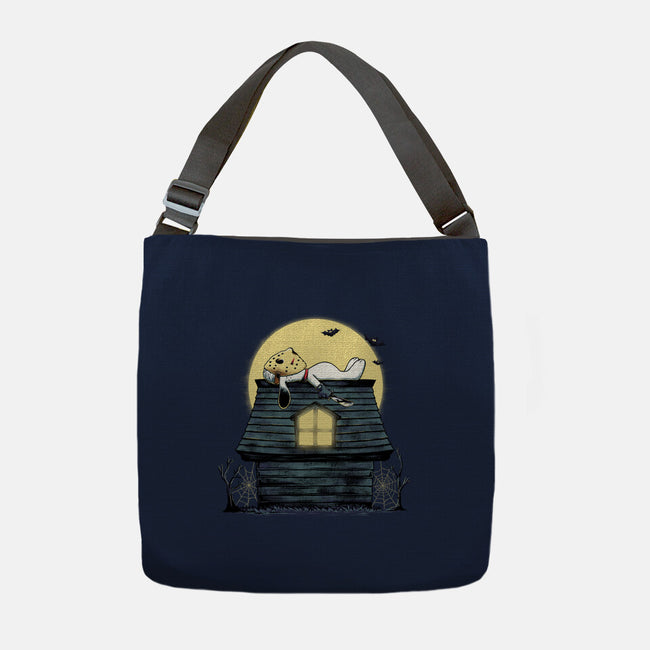 The Haunted Dog House-None-Adjustable Tote-Bag-alfbocreative