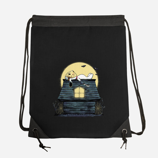The Haunted Dog House-None-Drawstring-Bag-alfbocreative