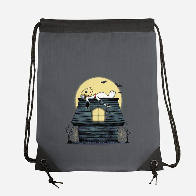 The Haunted Dog House-None-Drawstring-Bag-alfbocreative