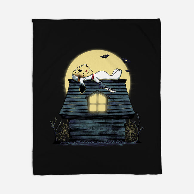The Haunted Dog House-None-Fleece-Blanket-alfbocreative
