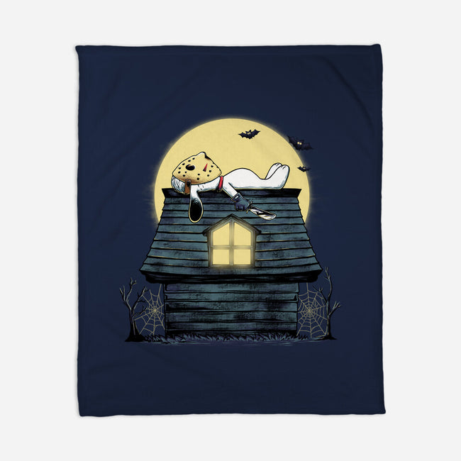 The Haunted Dog House-None-Fleece-Blanket-alfbocreative