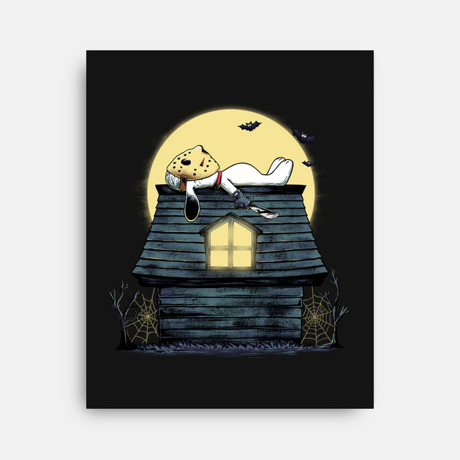 The Haunted Dog House-None-Stretched-Canvas-alfbocreative