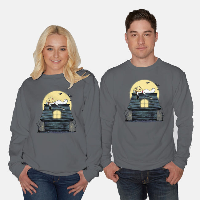 The Haunted Dog House-Unisex-Crew Neck-Sweatshirt-alfbocreative
