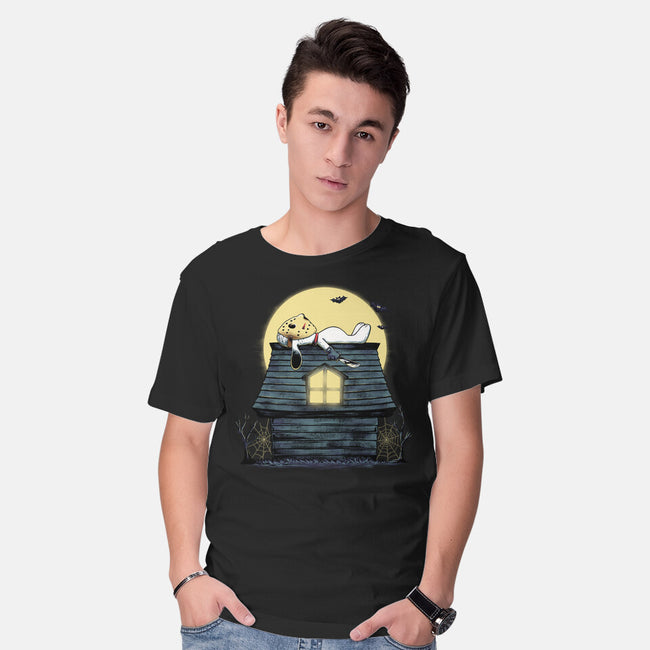 The Haunted Dog House-Mens-Basic-Tee-alfbocreative