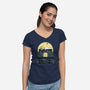The Haunted Dog House-Womens-V-Neck-Tee-alfbocreative